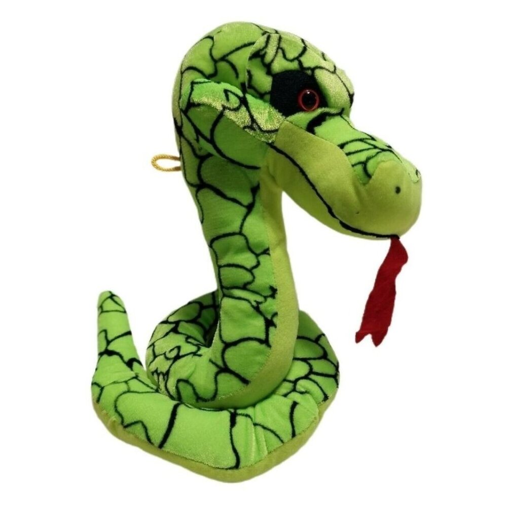 Snake Green Black Classic Toy Company Stuffed Animal Plush 14”